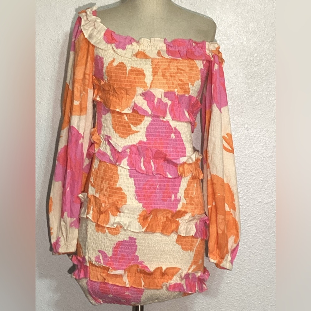 Sabo Floral Off-Shoulder elastic dress size small